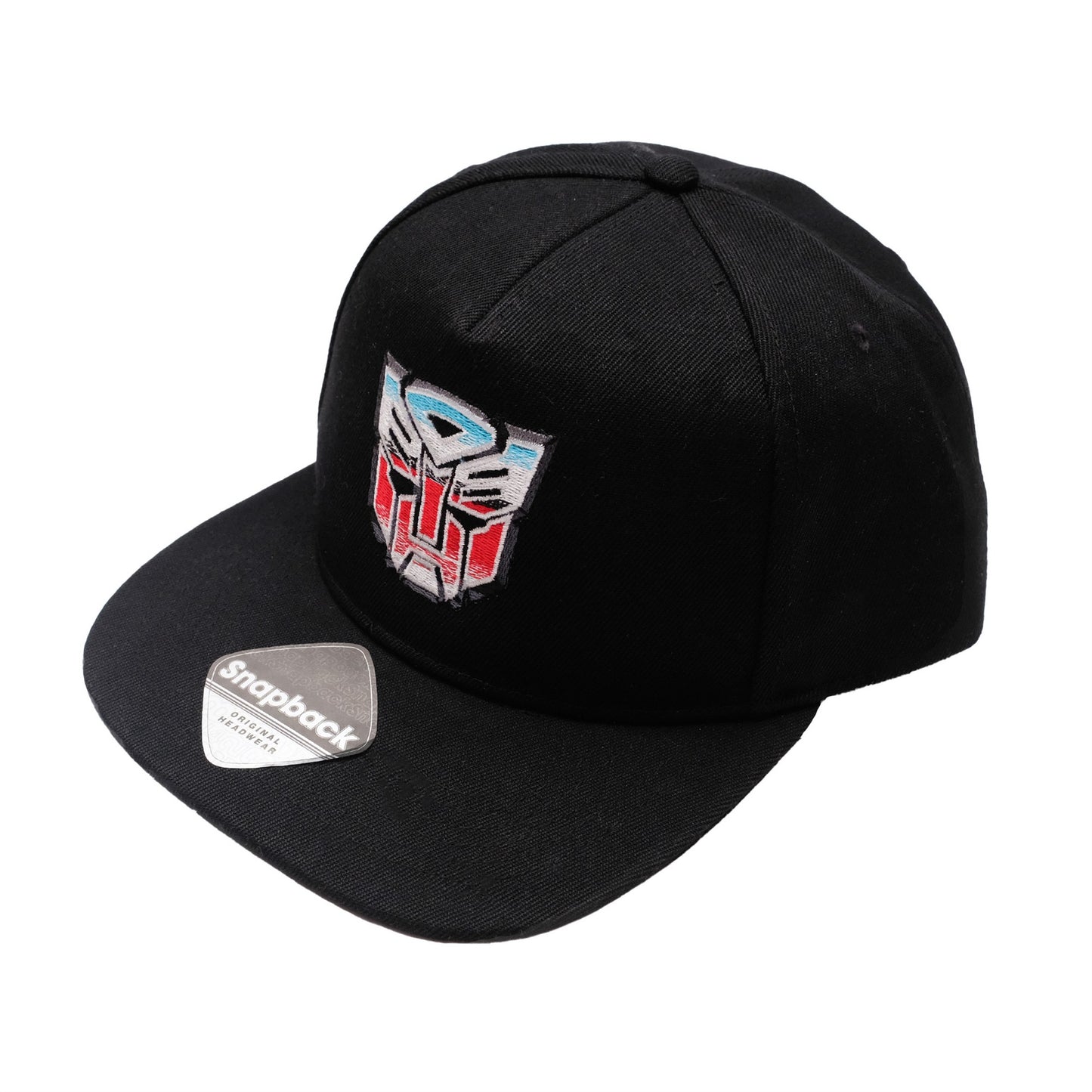 Black - Side - Transformers Mens Autobot Chrome Baseball Cap