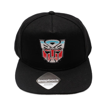 Black - Front - Transformers Mens Autobot Chrome Baseball Cap