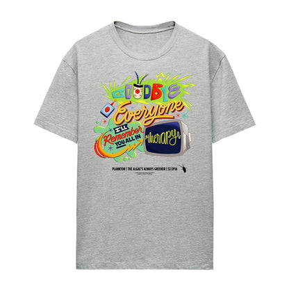 Athletic Heather - Front - SpongeBob SquarePants Womens-Ladies Plankton Therapy T-Shirt