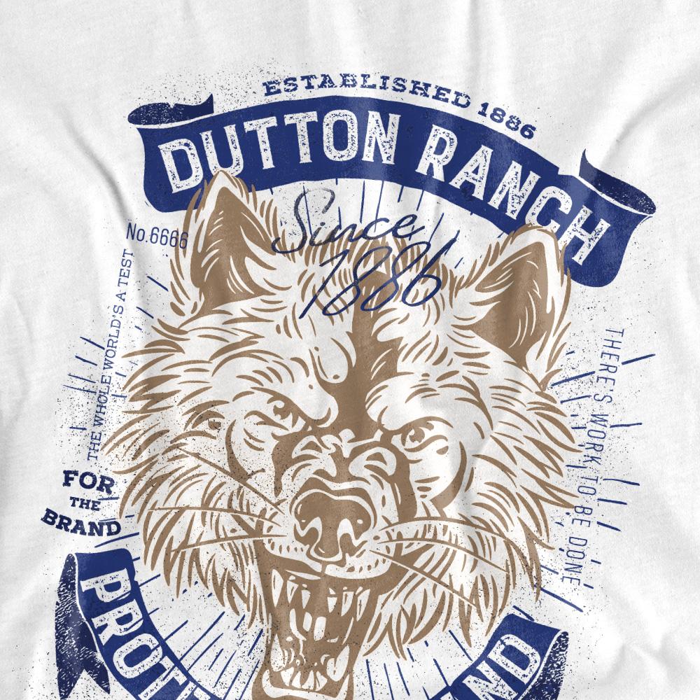 Athletic Heather - Side - Yellowstone Unisex Adult Protect The Land Wolf Heather T-Shirt