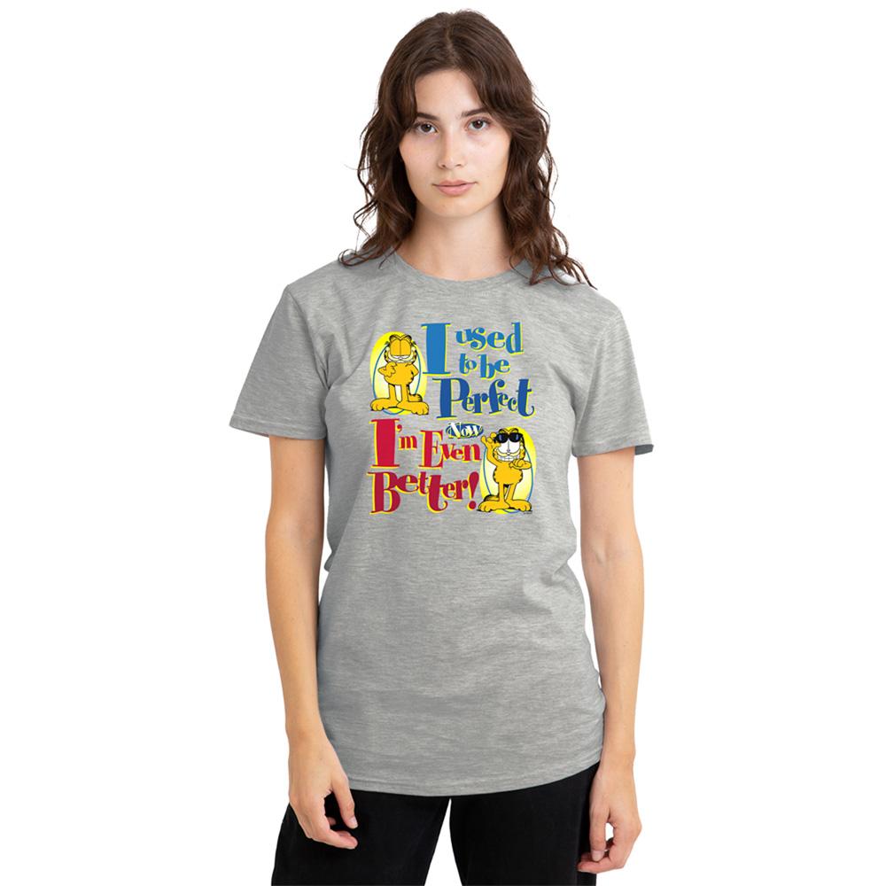 Athletic Heather - Back - Garfield Womens-Ladies Even Better Heather T-Shirt