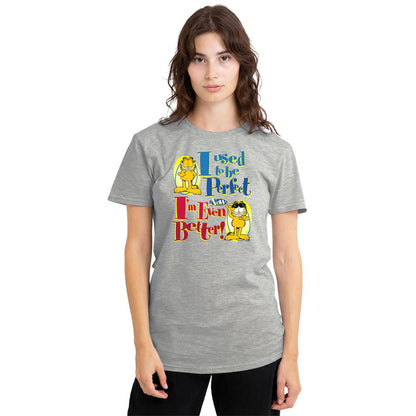Athletic Heather - Back - Garfield Womens-Ladies Even Better Heather T-Shirt