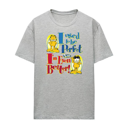 Athletic Heather - Front - Garfield Womens-Ladies Even Better Heather T-Shirt