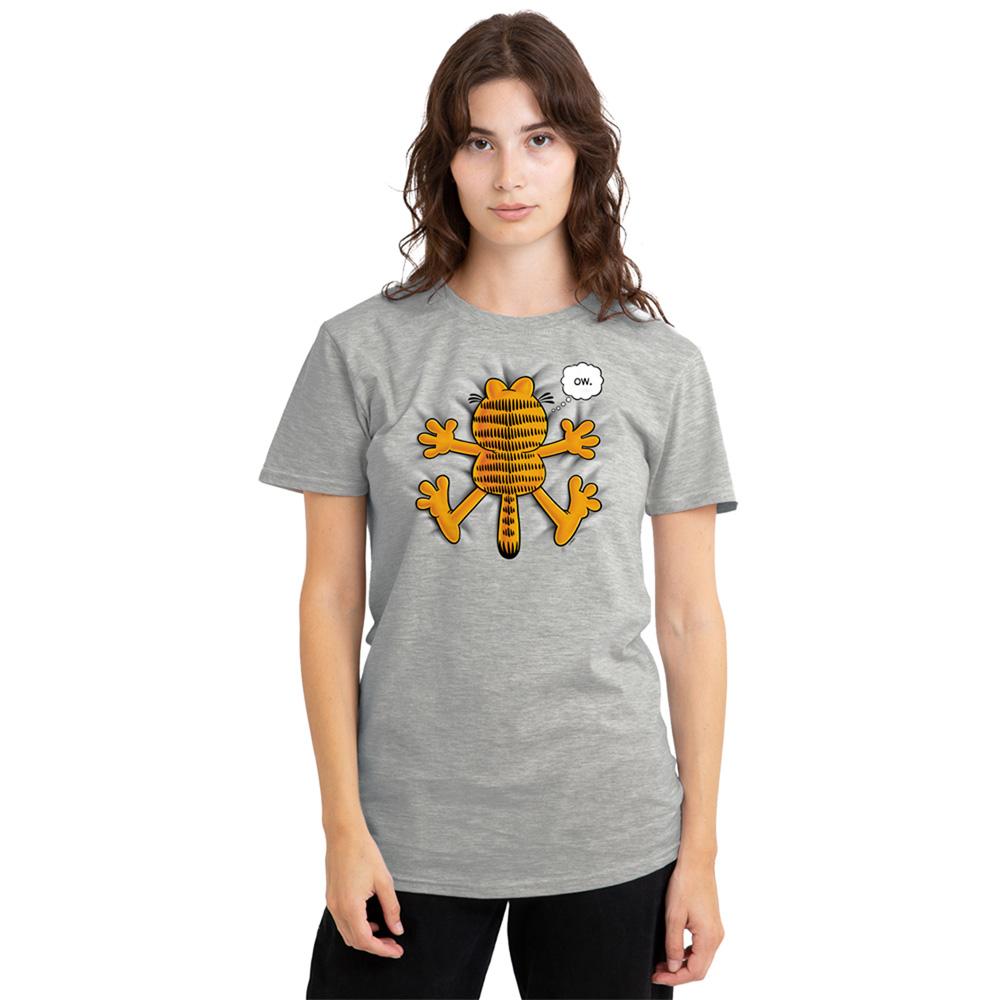 Athletic Heather - Back - Garfield Womens-Ladies Ow Heather T-Shirt