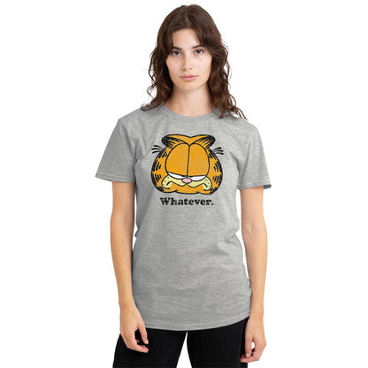 Athletic Heather - Back - Garfield Womens-Ladies Whatever Heather T-Shirt