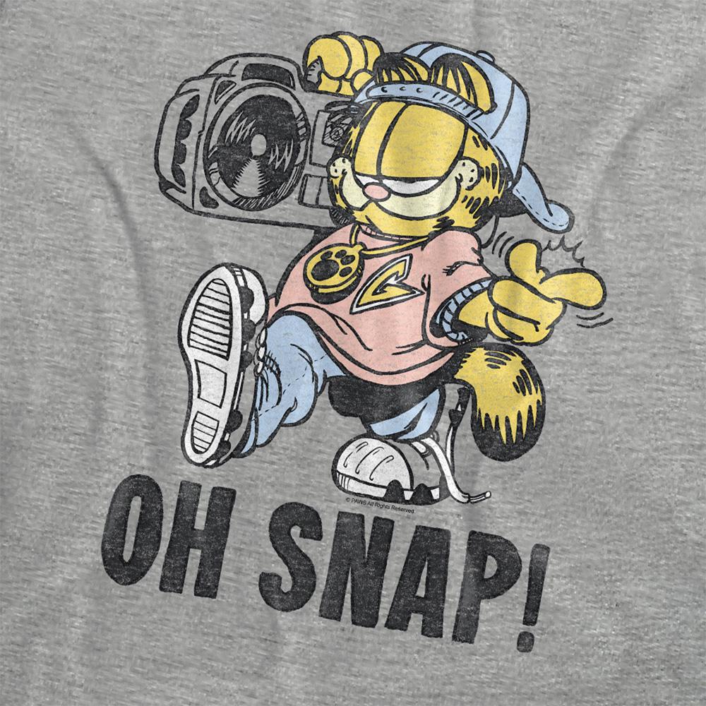 Athletic Heather - Side - Garfield Womens-Ladies Oh Snap Heather T-Shirt