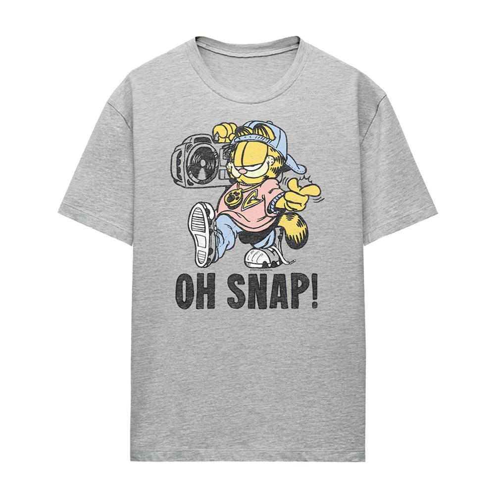 Athletic Heather - Front - Garfield Womens-Ladies Oh Snap Heather T-Shirt