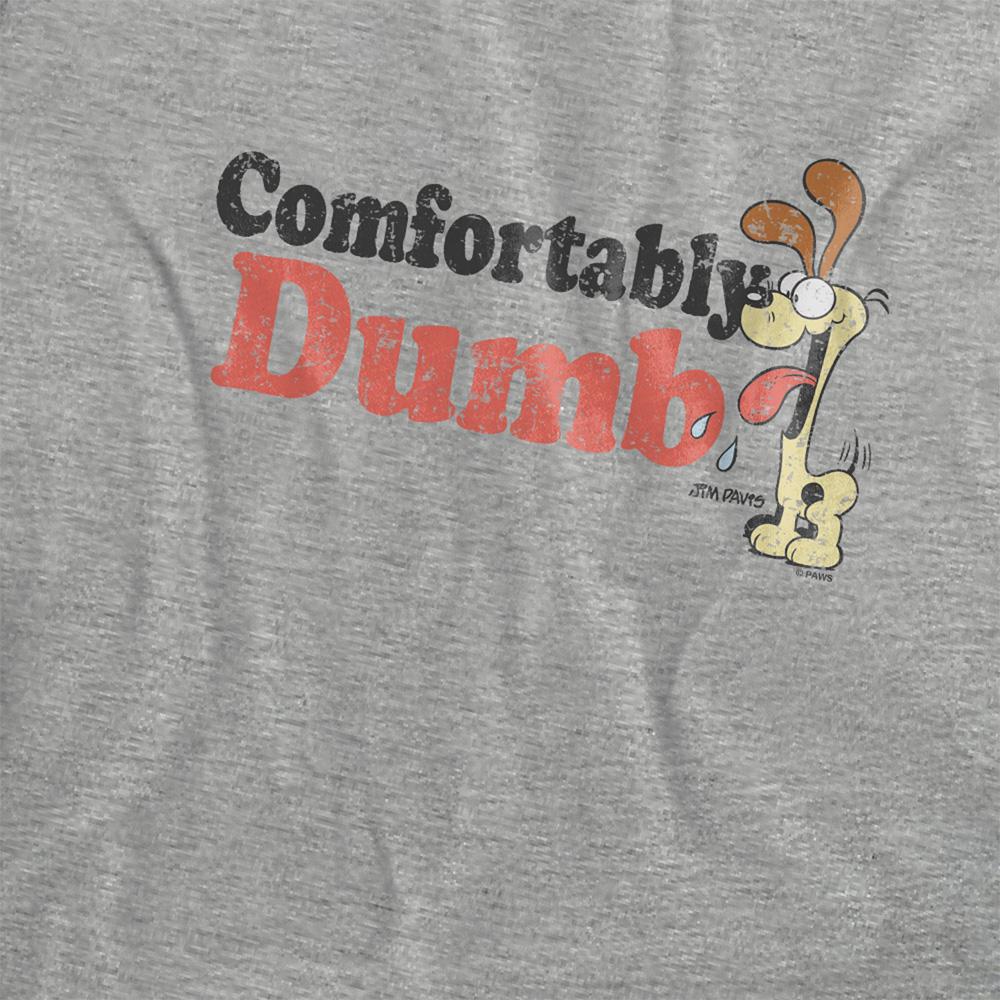 Athletic Heather - Side - Garfield Womens-Ladies Comfortably Dumb Heather T-Shirt