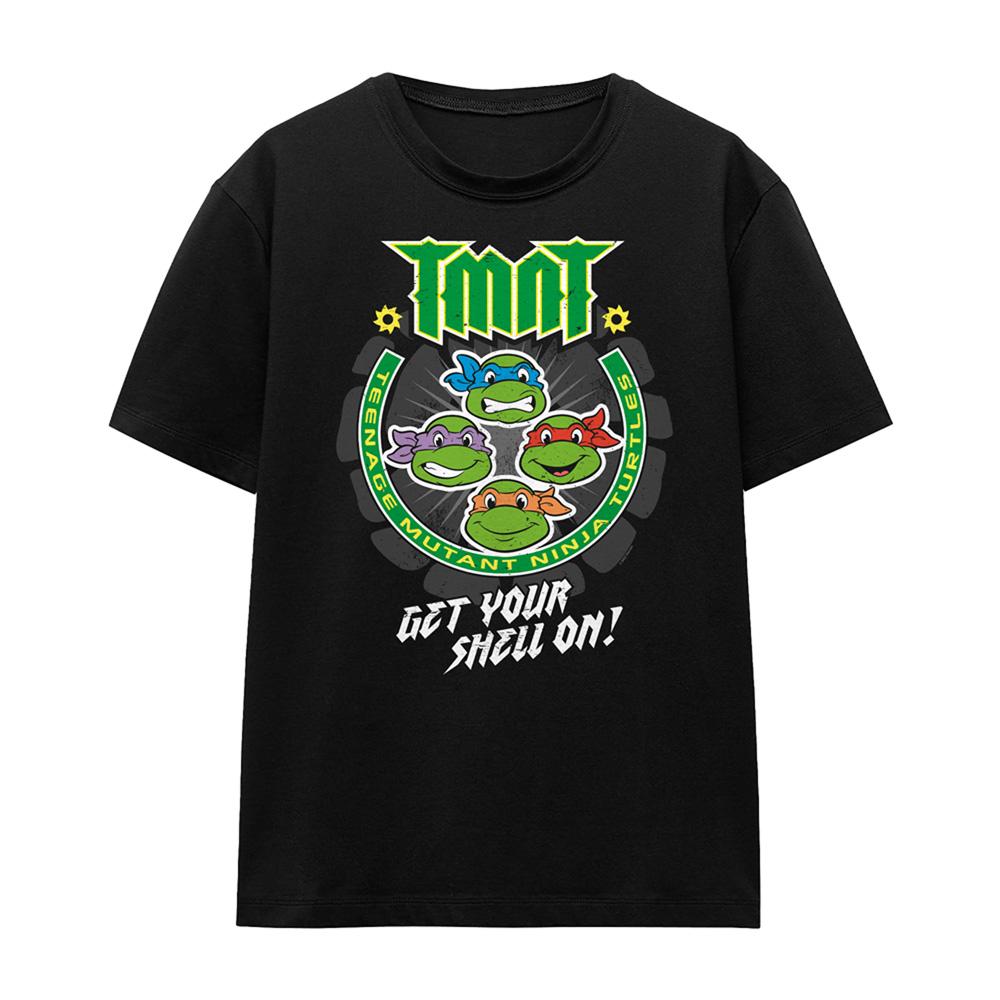 Black - Front - Teenage Mutant Ninja Turtles Womens-Ladies Get Your Shell On T-Shirt