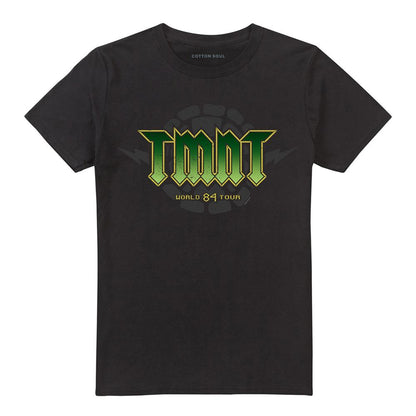 Black - Front - Teenage Mutant Ninja Turtles Unisex Adult World 84 Tour T-Shirt