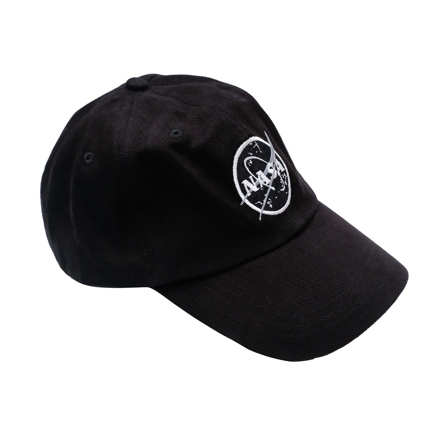 Black-White - Back - NASA Mens Meatball Baseball Cap