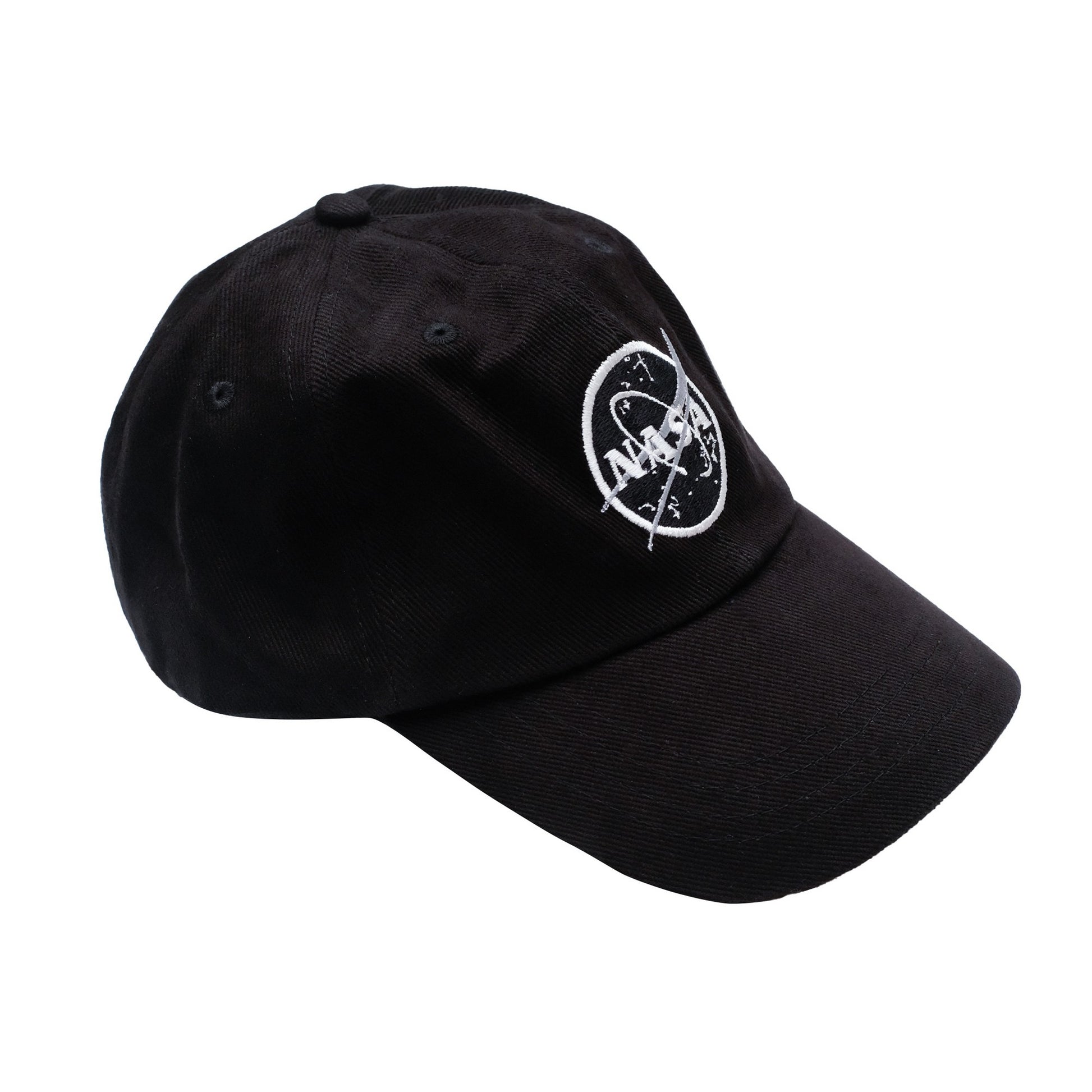 Black-White - Back - NASA Mens Meatball Baseball Cap