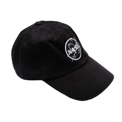 Black-White - Back - NASA Mens Meatball Baseball Cap