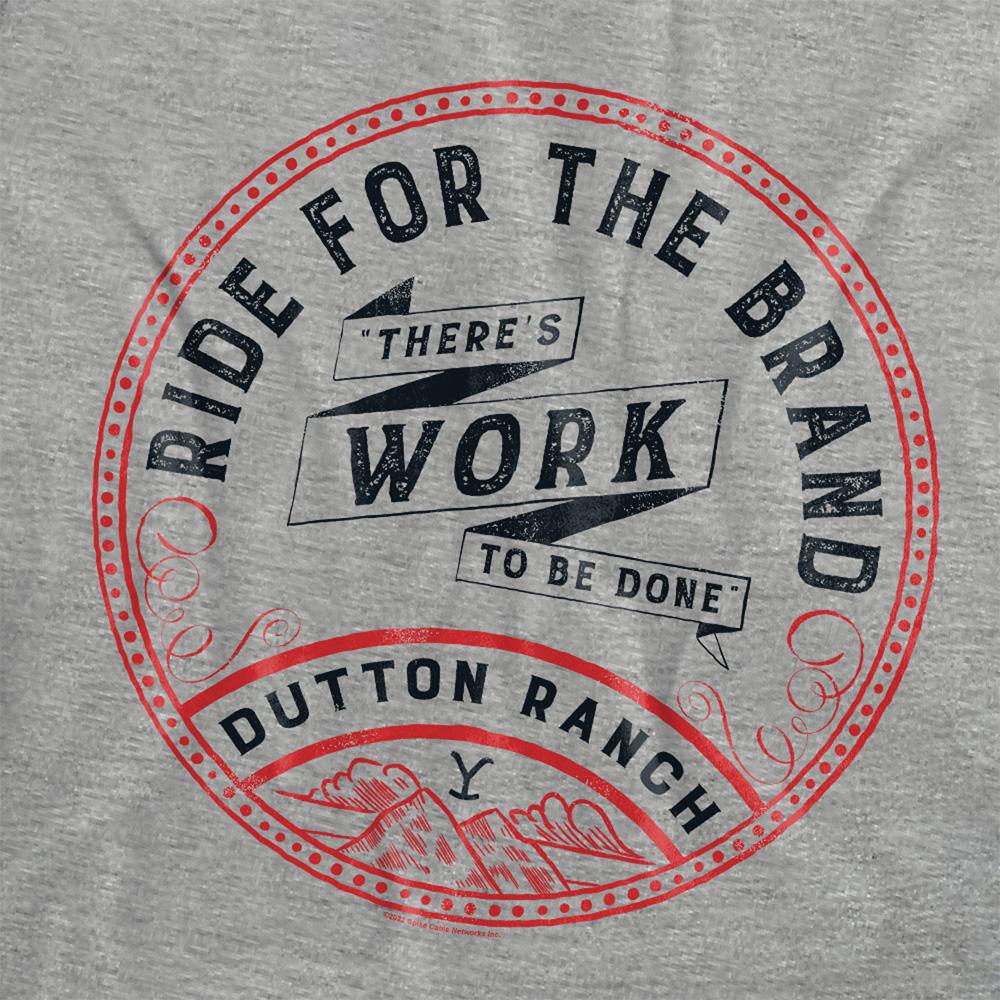 Athletic Heather - Side - Yellowstone Womens-Ladies There´s Work to Be Done Heather T-Shirt