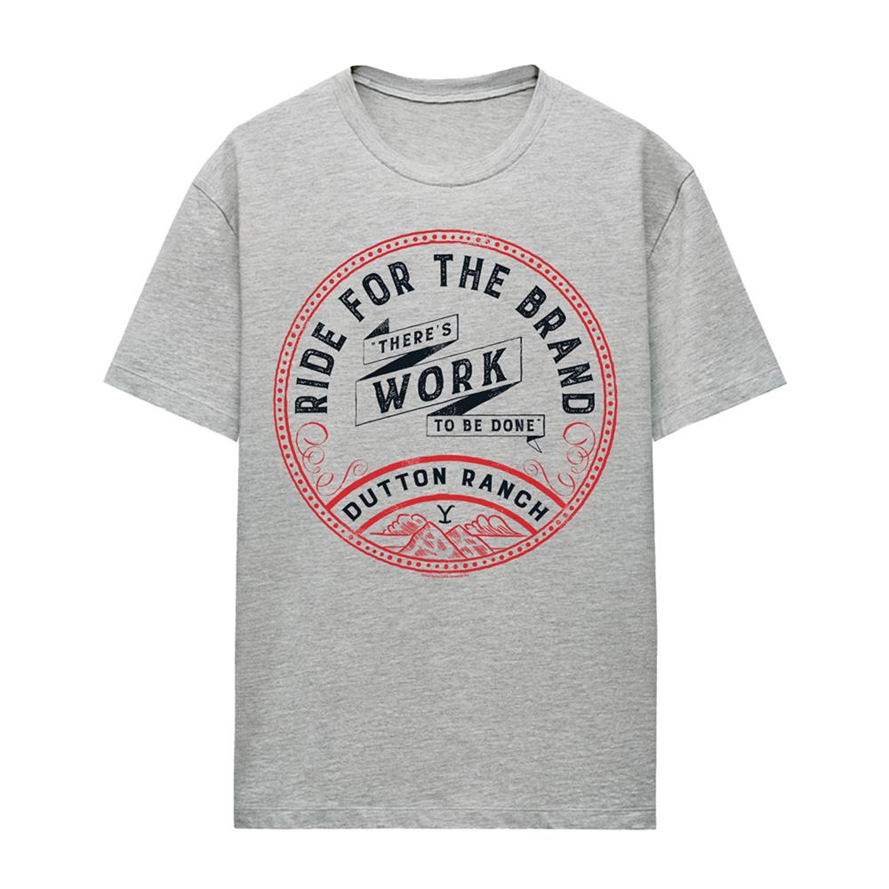 Athletic Heather - Front - Yellowstone Womens-Ladies There´s Work to Be Done Heather T-Shirt