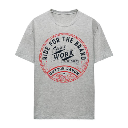 Athletic Heather - Front - Yellowstone Womens-Ladies There´s Work to Be Done Heather T-Shirt