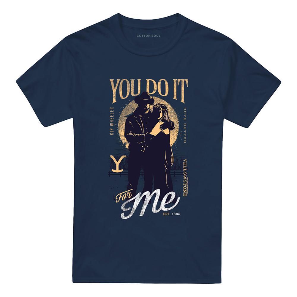 Navy - Front - Yellowstone Unisex Adult Rip Beth You Do It For Me T-Shirt