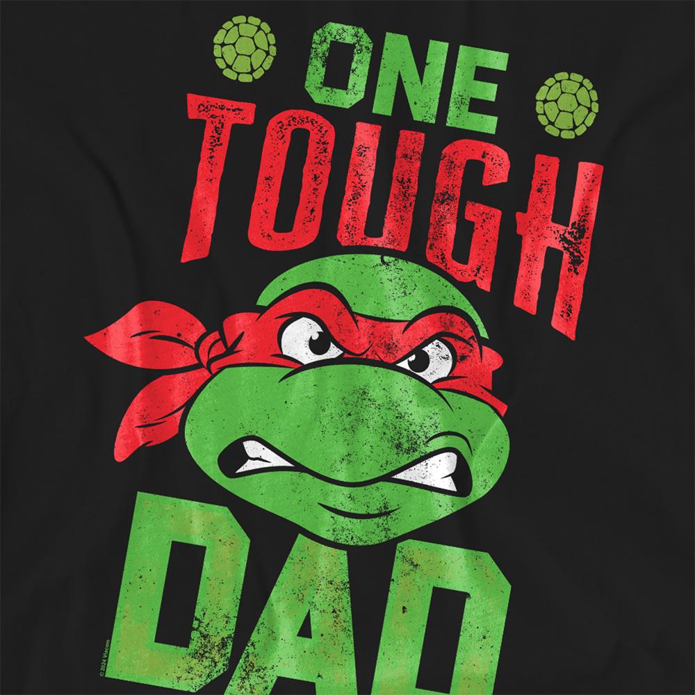 Black - Side - Teenage Mutant Ninja Turtles Womens-Ladies One Tough Dad Fathers Day T-Shirt