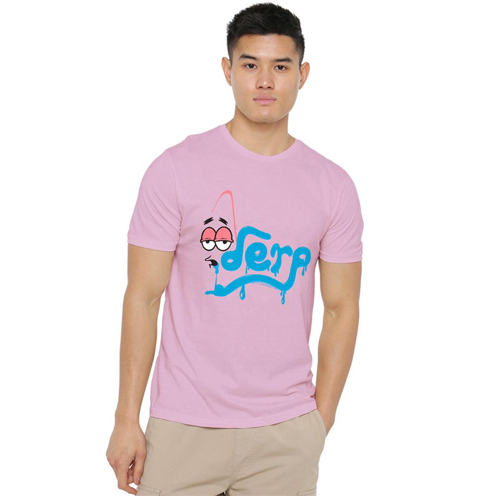 Pink - Back - SpongeBob SquarePants Unisex Adult Derp T-Shirt