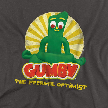 Charcoal - Side - Gumby Unisex Adult The Internal Optimist Long-Sleeved T-Shirt