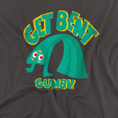 Charcoal - Side - Gumby Unisex Adult Get Bent Long-Sleeved T-Shirt