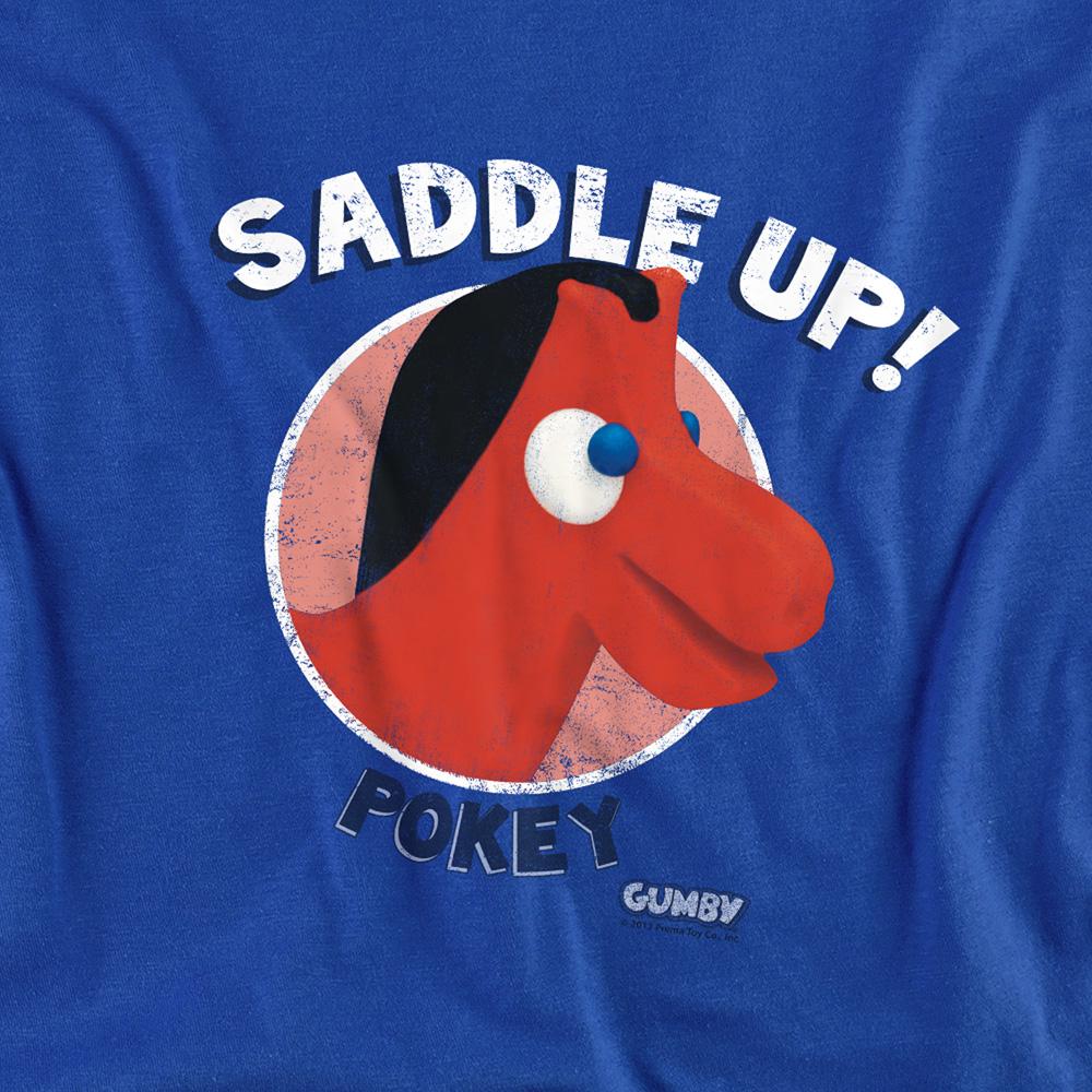 Royal Blue - Side - Gumby Unisex Adult Saddle Up Long-Sleeved T-Shirt