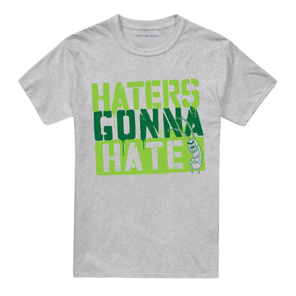 Athletic Heather - Front - SpongeBob SquarePants Unisex Adult Haters Gonna Hate Heather T-Shirt