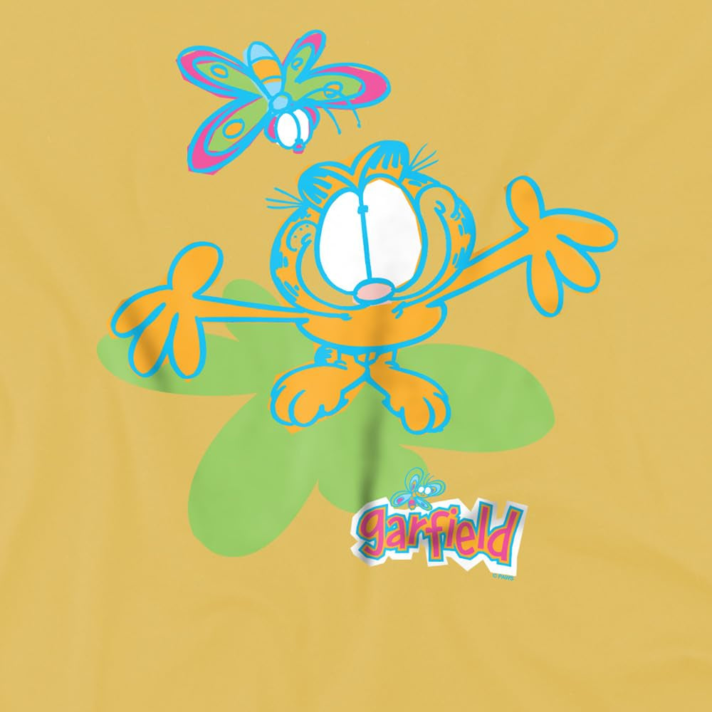 Banana Yellow - Pack Shot - Garfield Unisex Adult Butterfly T-Shirt