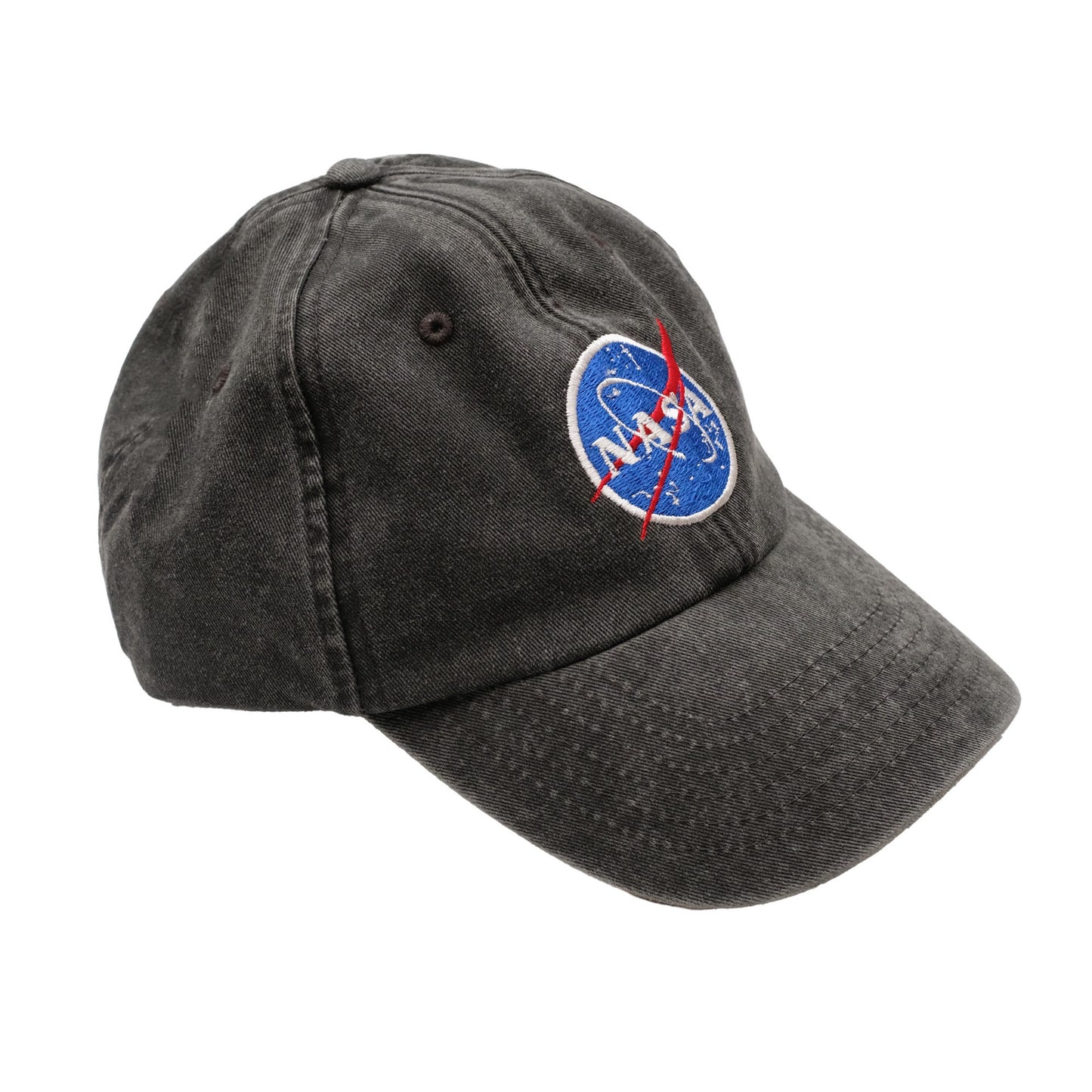Vintage Black - Back - NASA Mens Meatball Vintage Baseball Cap