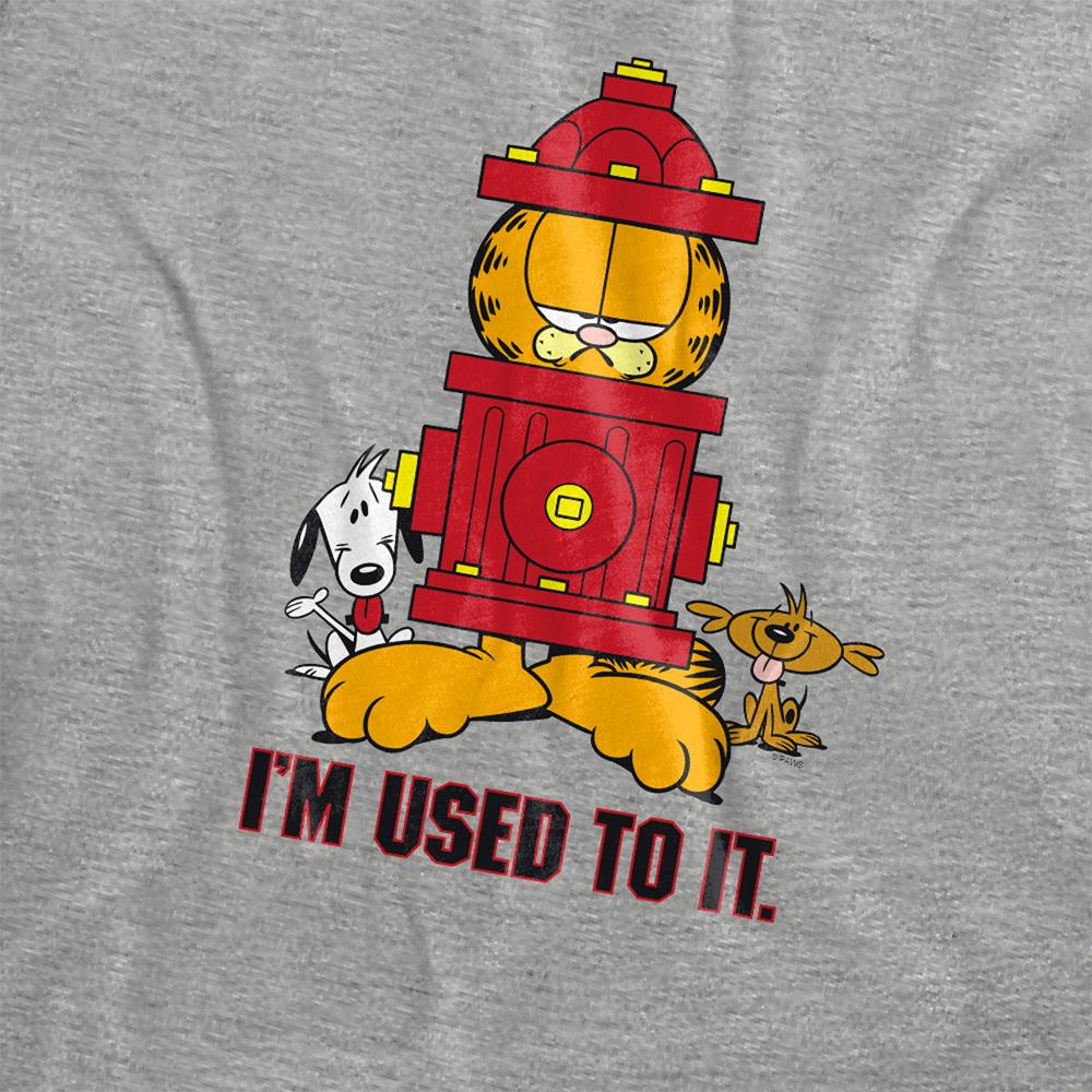Athletic Heather - Side - Garfield Womens-Ladies I´m Used To It Heather T-Shirt