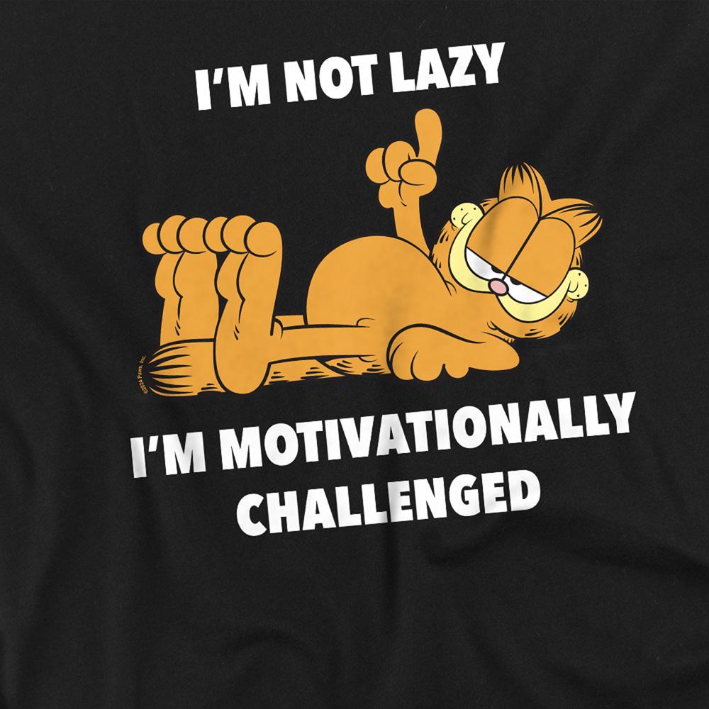 Black - Side - Garfield Unisex Adult Track And Field T-Shirt