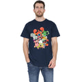 Navy - Back - SpongeBob SquarePants Unisex Adult The Whole Gang T-Shirt