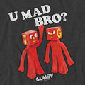 Charcoal - Side - Gumby Unisex Adult U Mad Bro Heather T-Shirt