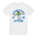 White - Front - Sesame Street Unisex Adult Oscar Lift Club T-Shirt