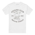 White - Front - Sesame Street Unisex Adult Cycling Club Big Bird T-Shirt