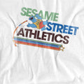 White - Side - Sesame Street Unisex Adult Athletic T-Shirt