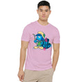Pink - Back - The Smurfs Unisex Adult Don´t Mess With Me! T-Shirt