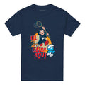 Navy - Front - The Smurfs Unisex Adult I´ll Catch You Gargamel & Azrael T-Shirt