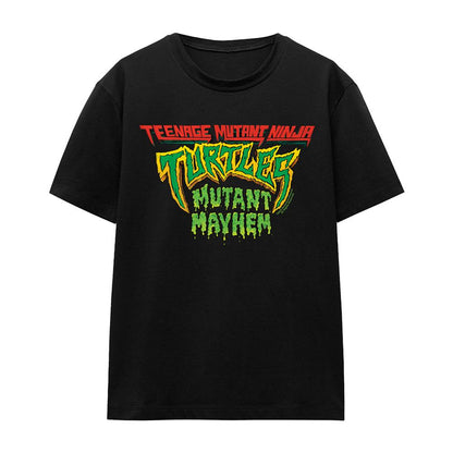 Black - Front - Teenage Mutant Ninja Turtles: Mutant Mayhem Womens-Ladies Logo T-Shirt