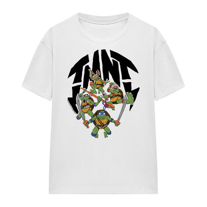 White - Front - Teenage Mutant Ninja Turtles: Mutant Mayhem Womens-Ladies Turtle Shell T-Shirt