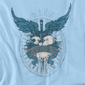 Light Blue - Back - Bon Jovi Unisex Adult Winged Heart T-Shirt