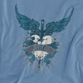Carolina Blue - Back - Bon Jovi Unisex Adult Winged Heart T-Shirt