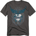 Charcoal - Front - Bon Jovi Unisex Adult Winged Heart T-Shirt