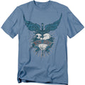 Carolina Blue - Front - Bon Jovi Unisex Adult Winged Heart T-Shirt