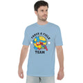 Light Blue - Back - Sesame Street Unisex Adult Track Field Elmo T-Shirt