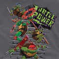 Charcoal - Side - Teenage Mutant Ninja Turtles: Mutant Mayhem Unisex Adult Turtle Power Brothers T-Shirt