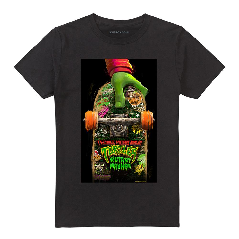 Black - Front - Teenage Mutant Ninja Turtles: Mutant Mayhem Unisex Adult Poster T-Shirt