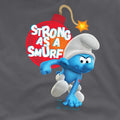 Charcoal - Side - The Smurfs Unisex Adult Strong As A Smurf T-Shirt