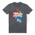 Charcoal - Front - The Smurfs Unisex Adult Strong As A Smurf T-Shirt