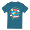 Slate - Front - The Smurfs Unisex Adult So Smurfey! T-Shirt